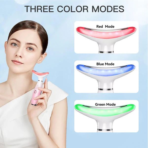 Facial & Neck Massager — Heat + Vibration Skin Therapy